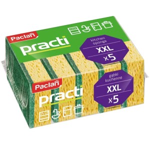 Paclan Practi gąbki do naczyń 5 sztuk