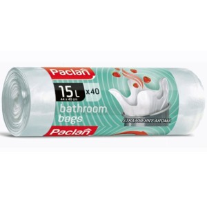 Paclan worki na śmieci do łazienki 15L 40szt