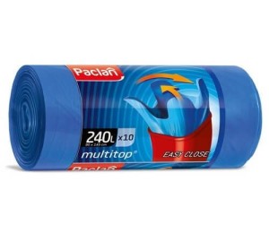 Paclan worki na śmieci wiązane 240L 10szt