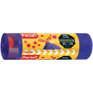 PACLAN Worki na śmieci zapachowe z taśmą 35L 14szt