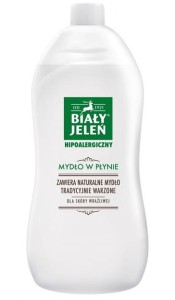 Biały Jeleń mydło w płynie hipoalergiczne zapas 1L