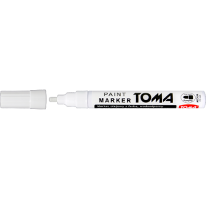Toma Marker Olejowy Biały wodoodporny