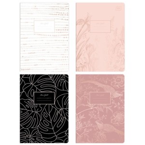 INTERDRUK Zeszyt A5 80 kartek kratka Rose Gold