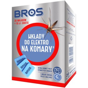 BROS Wkłady do elektro na komary 20 sztuk