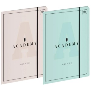 Teczka z gumką A4+ Academy Pastel 1 sztuka mix