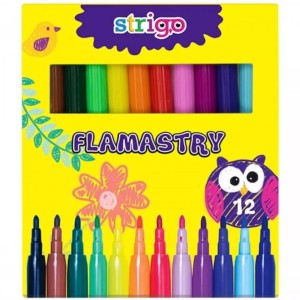 Strigo flamastry 12 kolorów