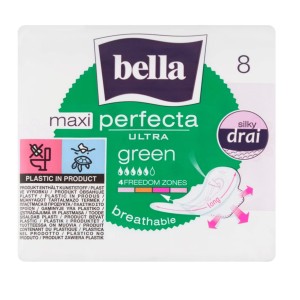 Podpaski Bella Perfecta Ultra maxi green 8 szt.