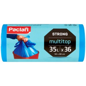 Paclan Strong Multitop Worki na śmieci 35L 36szt