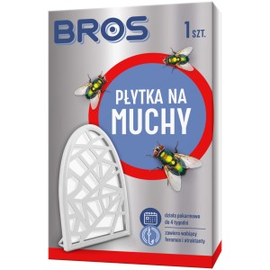 Bros Płytka na muchy pokarmowa 1 sztuka