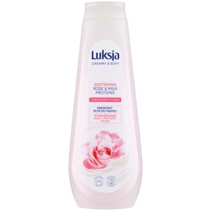 Luksja Kremowy płyn do kąpieli róża i proteiny 900