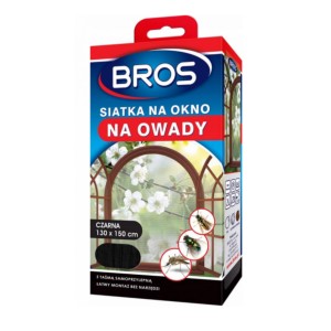 Bros siatka na okno na owady 130x150cm czarna