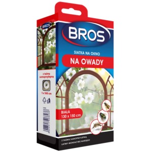 Bros siatka na okno na owady 130x150cm biała