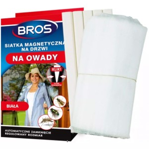 Bros siatka magnetyczna na drzwi 100x220cm biała