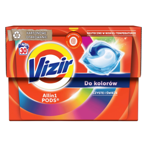Vizir kapsułki do prania kolor all in 1 pods 30szt