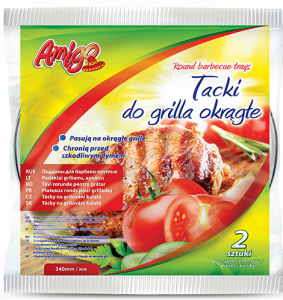 Amigo tacki do grilla okrągłe 34 cm op. 2szt