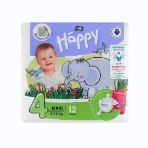 Happy pieluchy 4 maxi 8-18kg 12 sztuk