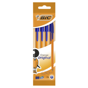 Bic długopis orange niebieski 4 sztuki