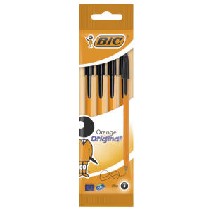 Bic długopis orange czarny 4szt