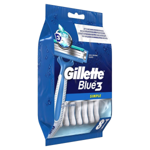 Gillette blue 3 simple zestaw 8 sztuk