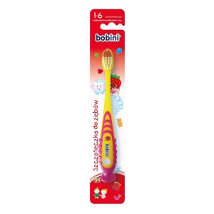 BOBINI Szczoteczka do zębów dla dzieci 1-6 lat
