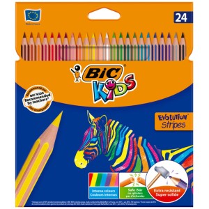 Bic kredki Evolution Stripes 24 kolory