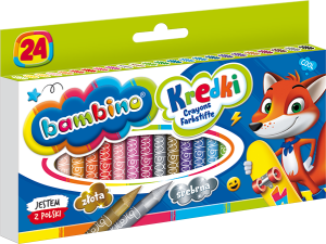 Bambino kredki świecowe 24 kolory