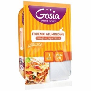 GOSIA Foremki aluminiowe ciasto zapiekanka 3szt