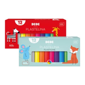 Interdruk plastelina bebe 12 kolorów