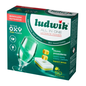 Ludwik tabletki do zmywarki lemon 50szt