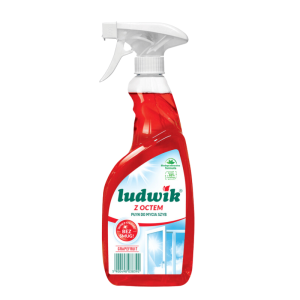 Ludwik Płyn do mycia szyb i glazury z octem Grapefruit 600 ml