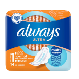 Always Ultra Normal Podpaski ze Skrzydełkami 14 Szt.