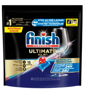 Finish Ultimate All in 1 Kapsułki do Zmywarki 15 Szt.