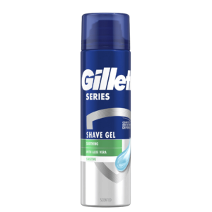 Gillette Series Kojący żel do golenia z aloesem, 200 ml
