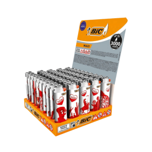 Bic Zapalniczka Dekoracyjna J26 Maxi Kolorowa MIX 50 Sztuk