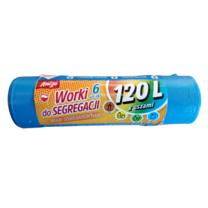 AMIGO Worki do Segregacji Niebieskie 120L