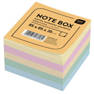 INTERDRUK Kostka papierowa kolorowa nieklejona