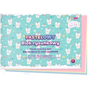 Blok rysunkowy pastelowy A4 Hejka Tu Lenka